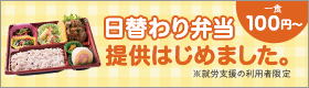 日替わり弁当提供はじめました。